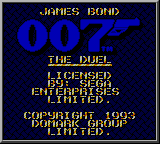 James Bond 007: The Duel screenshot 2 for Sega Game Gear